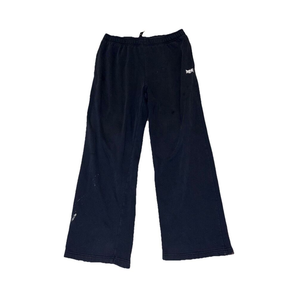 Everlast Men's Black Fleece Sweatpants Drawstring Elastic Waist Size XL